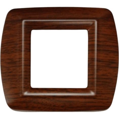 PLACCA MYLIFE 2 MODULI LEGNO SCURO