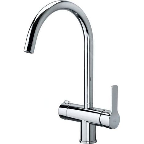 Paffoni West - Mitigeur d'évier avec vanne d'arrêt, chrome WS184CR (1/2)