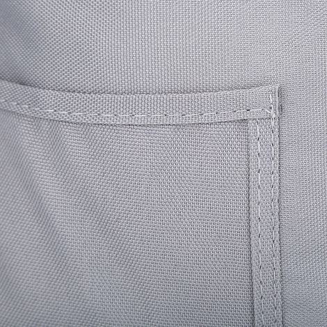 Sac de rangement suspendu Oxford gris pour lit bébé, organiseur mural avec poches pour livres, biberons, téléphone, pratique et polyvalent. (1/5)
