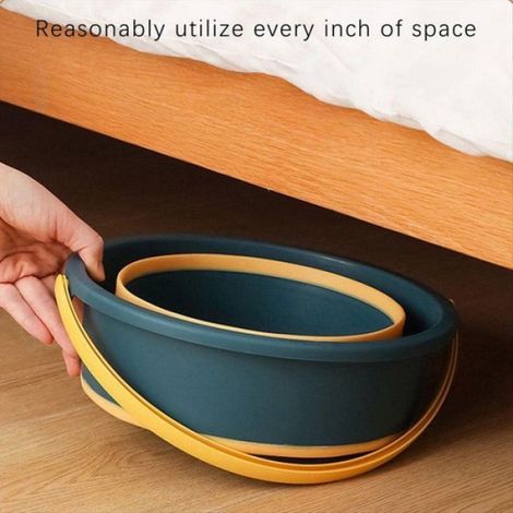 Seau Pliable - Polypropylène Sans BPA - Pour Lavage Voiture Et Ménage - Diamètre 30 Cm Hauteur 25 Cm - 1 Pièce (1/5)