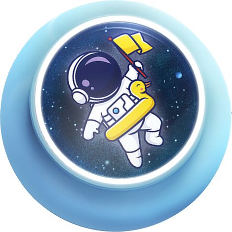Multifunktionaler, selbstklebender Touch-Hochsprungzähler mit Sprachausgabe für Kinder, selbstklebend, intelligent, für Höhentraining, blau, Astronautenblau (1/5)