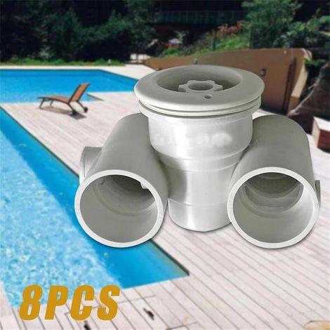 8 x Massage Nozzles for Swimming Pool, Water Jet, Massage, Big Power Jet 48 mm, for Thermal Pools, Massage Pools for Swimming Pool and Hot Water Connection (1/5)