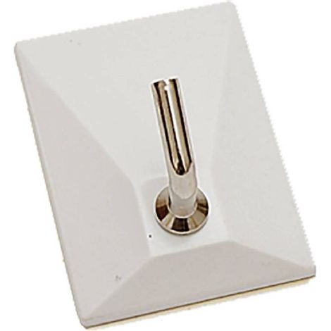 APPENDITUTTO ADESIVO 'SQUADRATO NEW' 1 posto - colore bianco