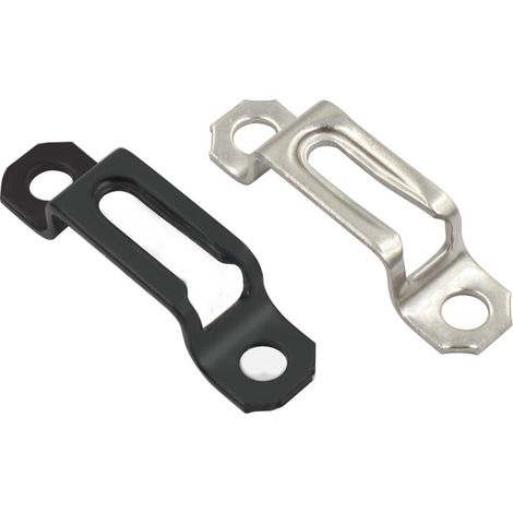 4x ferrure d'assemblage acier  épaisseur bois 16mm x largeur 12mm attache fixation support tableau cadre meuble lit équerre plinthe