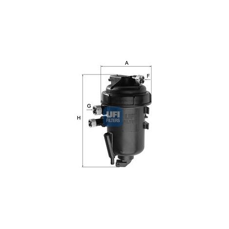 Filtro de combustible UFI 55.173.00