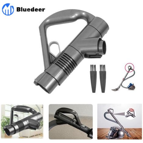 Poignée de remplacement pour aspirateurs Dyson DC19 DC23 DC26 DC29 DC32 DC36 DC37 – Plastique gris/titane – Accessoire spécifique pour nettoyage efficace