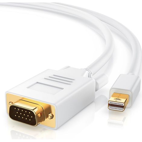 CSL Mini Displayport zu VGA Audio- & Video Kabel, miniDP Monitor Adapter / Thunderbolt 1 & 2 kompatibel - 3m (1/5)