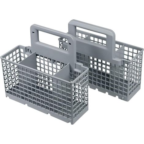 Panier À Couverts Divisible - 1 Unité - Plastique Gris - Compatible Lave-vaisselle 45 Et 60 Cm (1/5)
