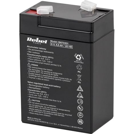 Batterie gel 6V / 4,5Ah