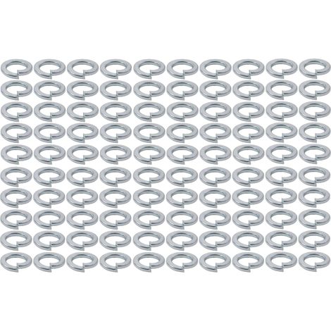 100x Rondelle grower élastique pour vis à tête cylindrique en acier zingué DIN 7980 Universel Vis Boulon Etanchéité Fixation Quincaillerie Ressort, M4 (1/2)