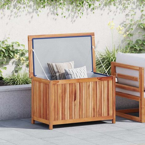 vidaXL Baule da Giardino 90x50x58 cm in Legno Massello di Teak (1/5)
