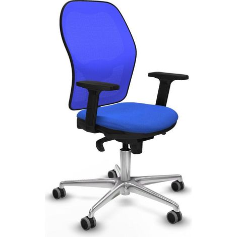 Piqueras y Crespo Chaise de bureau bleu ergonomique (1/3)