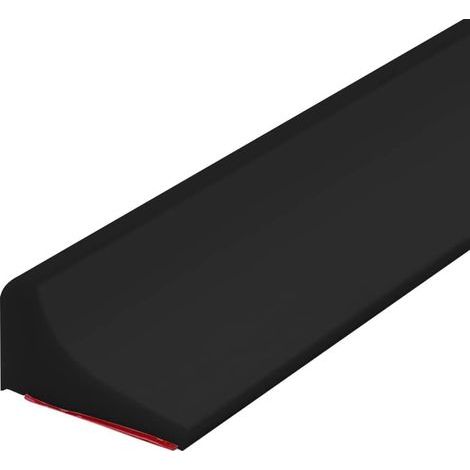 Foldable and waterproof shower screen, self-adhesive sealing strip for shower threshold, 2 m (black) (1/5)