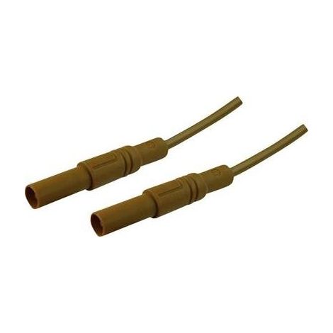 VAINAS DE SEGURIDAD [ENCHUFE A BARRA 4 MM  ENCHUFE A BARRA 4 MM] 2.00 M MARRÓN SKS HIRSCHMANN MLS GG 200/2 5 BRA