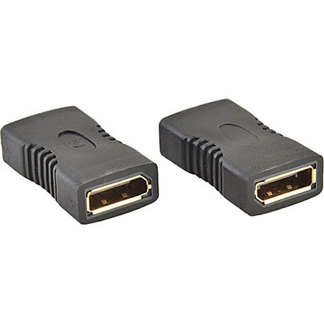 Gold-plated DP female to female HDMI straight extension adapter, high definition 1080p DP female full-coverage converter (1/5)