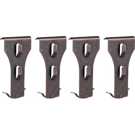 Set mit 4 Haken für 60–70 mm große Ziegelsteine im Außenbereich, kein Bohren erforderlich. Schiebeclips für Party- und Geburtstagsdekorationen.
