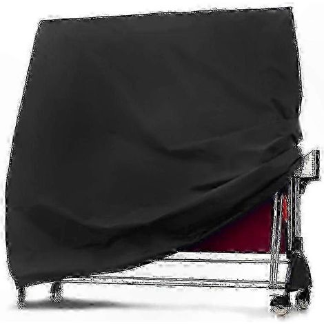 Housse de table de ping-pong extérieure imperméable et anti-poussière - 165 x 70 x 185 cm,black (1/2)