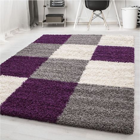 Tapis shaggy graphique design Vita Violet 160x230 (1/5)