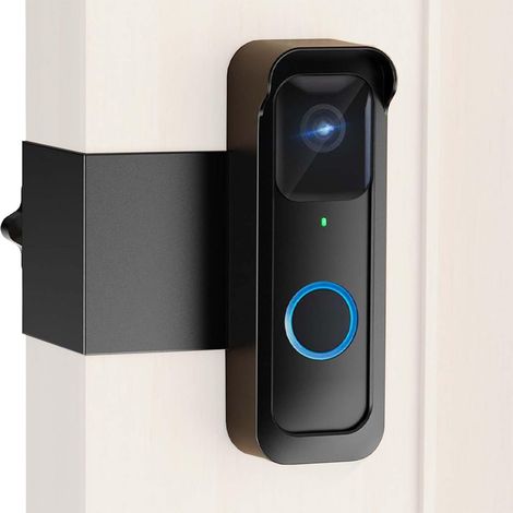 Support Sonnette Sans Perçage - 1 Unité - Acier Inoxydable - Antivol Et Protection Pluie - Pour Porte Intérieure - Compatible Blink (1/5)