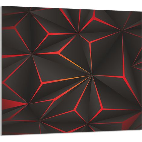GLASPLATTE FÜR KÜCHE 65x60 Muster