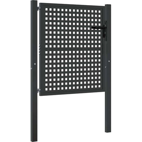 Maison Exclusive - Gartentor Anthrazit 100x100 cm Stahl