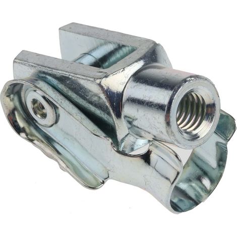 Rs Pro – Chape en acier M6 x 1 – Rotule de 6mm – Longueur 31mm – Fixation robuste pour compresseur – Finition zinguée (1/3)