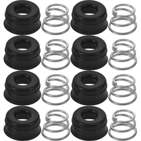 Kit Siège de Robinet et Ressort 8 Pièces Noir pour Lavabo (1/5)