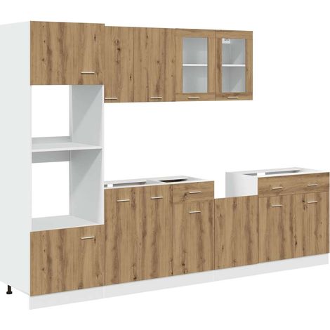 Maison Exclusive - Conjunto de armarios de cocina de 7 piezas "Ly
