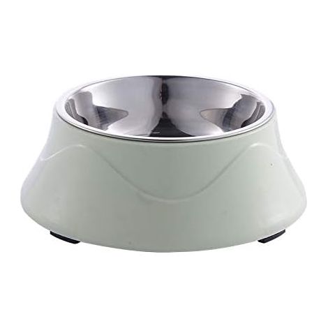 Gamelle Chien et Chat Gamelle Ensemble de Gamelles pour Chat pour Un Nettoyage Facile (Gris)-Ensoleillé