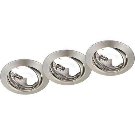 Illuminazione da Incasso da Interno GU10 in Metallo Nickel Opaco