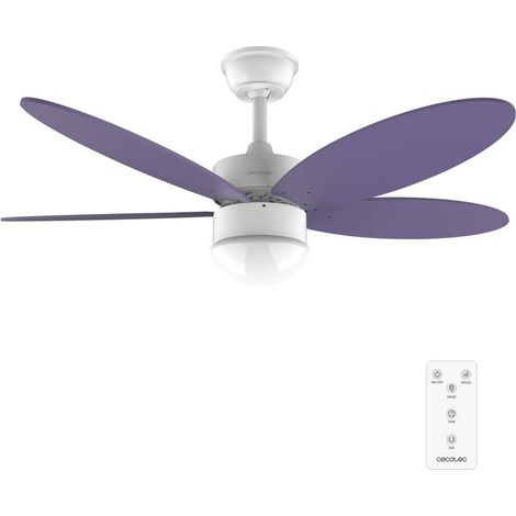 Cecotec Ventilateur de plafond Energysilence Aero 4260 Purple, 40 W, Moteur DC, Diamètre 42”, 5 Lames Réversibles, Lumière LED (1/5)