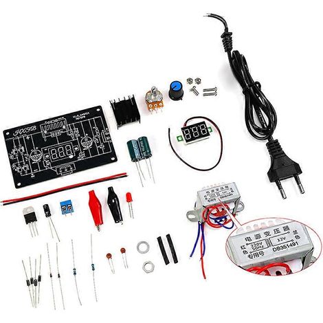 Kit d'alimentation régulée ajustable LM317 à monter soi-même, 220 V CA, prise UE (1/5)