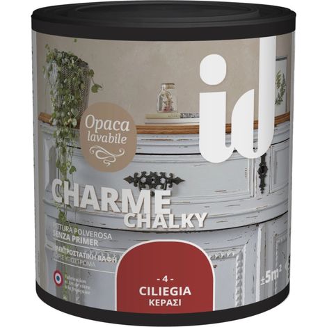 pittura polverosa opaca per restauro mobili "charme" ciliegia 500 ml (1/4)