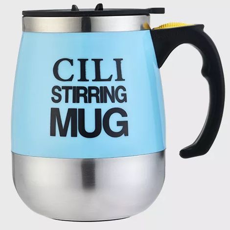 TrAdE Shop Traesio - Tazza Bicchiere Automescolante Cili Stirring Mug Per Cappuccino Latte Colazione - (1/2)