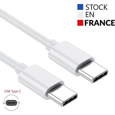(Weißes) USB-C-zu-USB-C-Kabel – 1 Meter für Samsung Galaxy A52 Schnelllade- und Synchronisierungskabel (1/3)