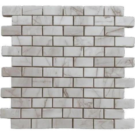 Mosaico Murale - ALBEDO PIERRE - Dolomite - Marmo Naturale - 30,5x33x1 cm - Design Contemporaneo