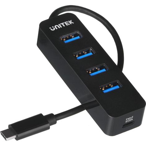 UNITEK HUB USB-C 4XUSB-A 3.1, ACTIVE, 10 WATT,H1117B (1/5)