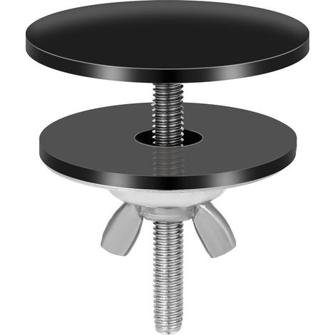 Couvercle Trou Robinet Noir, 5cm Acier Inoxydable Couvercle Trou Robinet Évier Cache Trou pour Évier Étanche (1/4)
