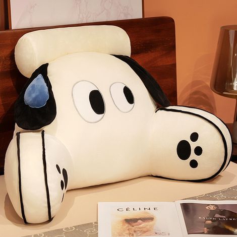 paquete: almohada para el respaldo de la cama, almohada lumbar suave, con funda de almohada lavable, con reposabrazos, adecuada para sentarse, relajarse, mirar televisión, jugar o conducir en la cama 