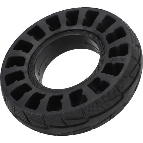 Pneu plein 8 pouces pour trottinette électrique, en caoutchouc, increvable, absorption des chocs, anti-éclatement, pneu de rechange (1/5)