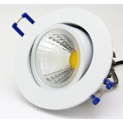 YMYNY Hochleistungs-COB-LED-Einbaustrahler mit Federlamellen, 3 W, 5 W, 7 W, 12 W, 20 W, 30 W, Kaltweiß, 3 W (1/3)