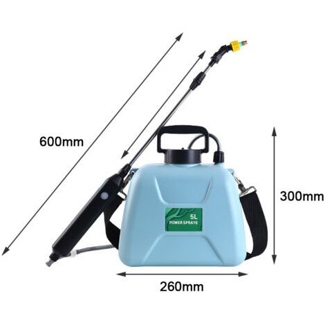 Arroseur électrique portatif rechargeable 5L à bandoulière, outil agricole, arrosoir à atomisation, pulvérisateur pour plantes de jardin