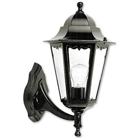 Lanterna alluminio minerva con braccio 22x22x38h illuminazione esterno lampione - Fraschetti (1/6)