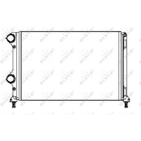 Radiateur, refroidissement du moteur NRF 53245A FIAT 46807378 51779233 51779323