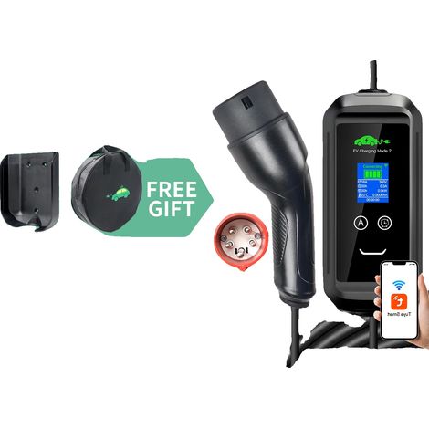 Chargeur EV Portable, Contrôle WiFi, Haute Puissance de Sortie, Type2 (1/5)