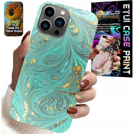 Funda para iPhone 13 PRO - diseño de mármol + cristal templado (1/5)
