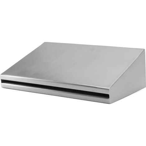 Cascade rectangulaire en acier inoxydable avec éclairage LED, filetage intérieur G1 1/2, 12V pour piscine et jardin (1/5)