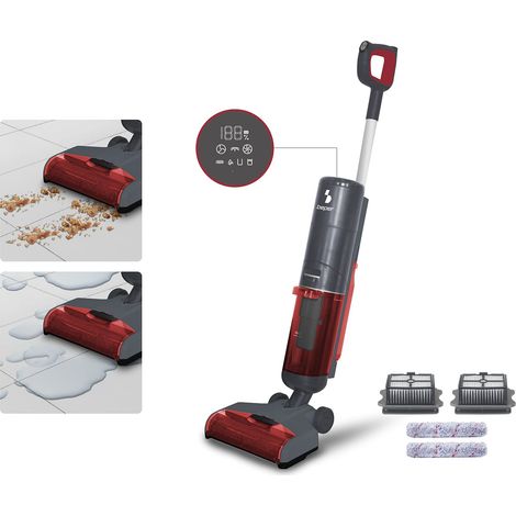 BEPER P202VAL200 Aspirapolvere Lavapavimenti Senza Filo Potente a 2 Velocità - Lava Asciuga Aspira Pavimenti con Display LED (1/5)