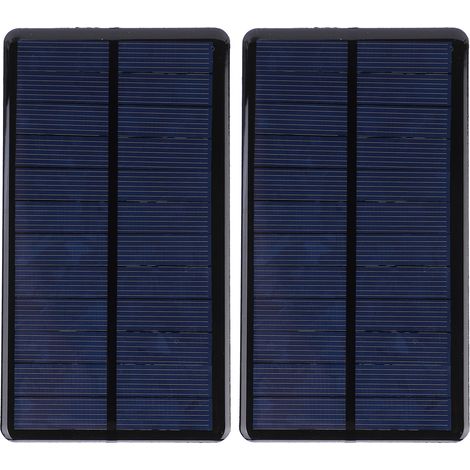 Panneau Solaire Mini 2 Pièces, Cellule Époxy 6V 210mA, Module Batterie Électronique (1/5)