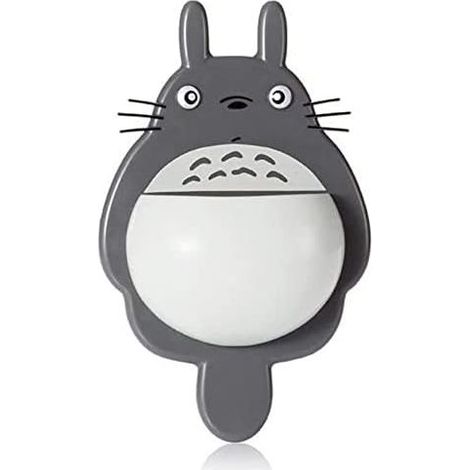 Soporte para cepillo y pasta de dientes Totoro para baño, estantes de almacenamiento con ventosas y soportes de pared para baño (B) (1/4)